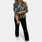 NORA - ELEGANT PRINT BLOUSE