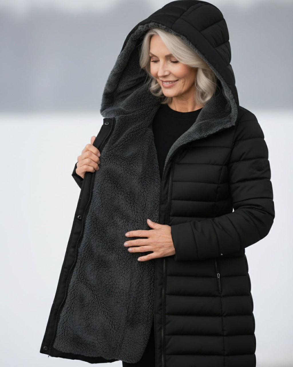 Clair | Puffer jacket lined with fleece