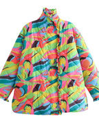 Pleated Jacket with Lace Trim