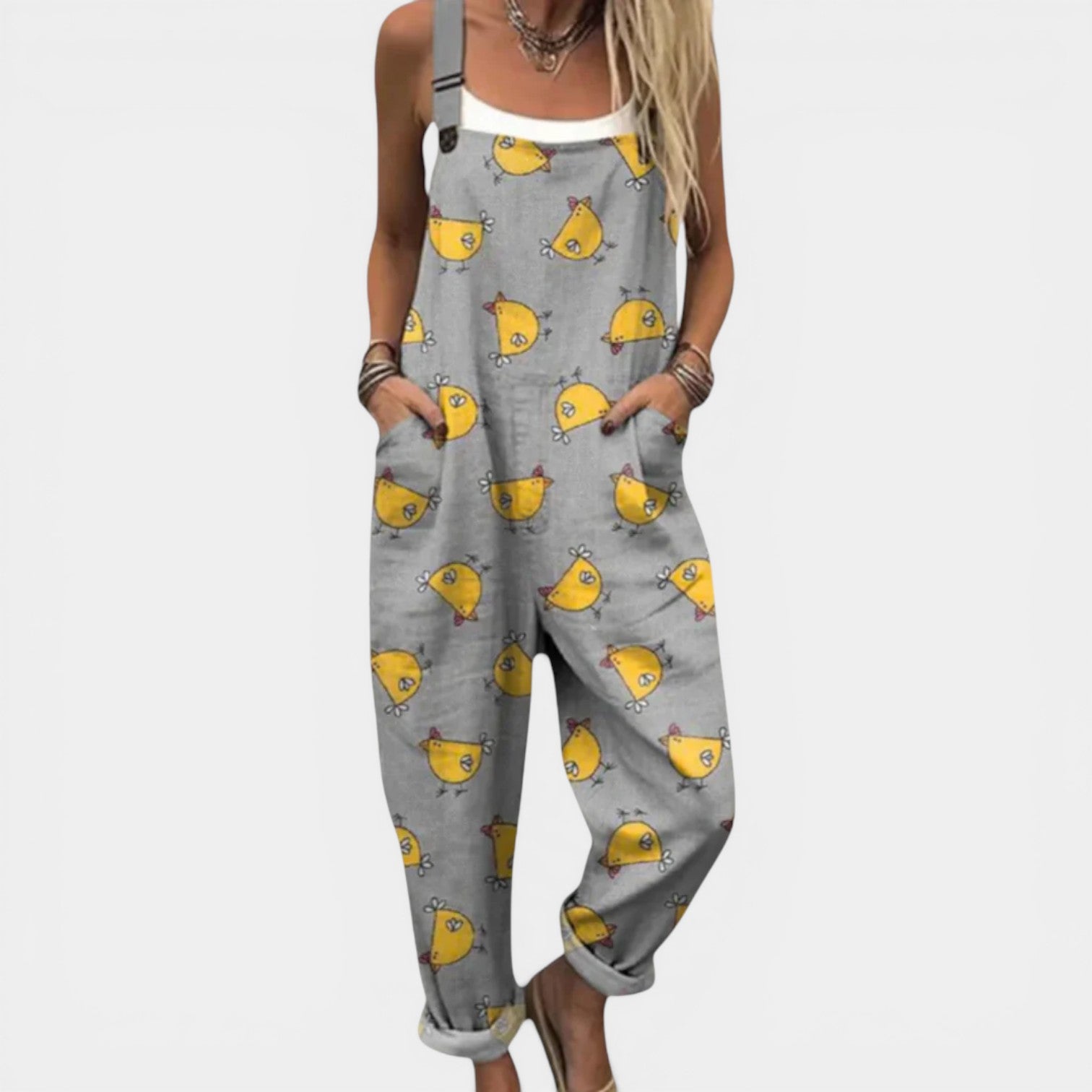 ARTEMIS™ - CASUAL RELAXED FIT PRINT OVERALLS