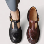 VERONICA LEATHER COURT SHOES