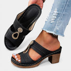 ABBEY™ - ORTHOPEDIC OPEN-TOE HEEL SANDALS