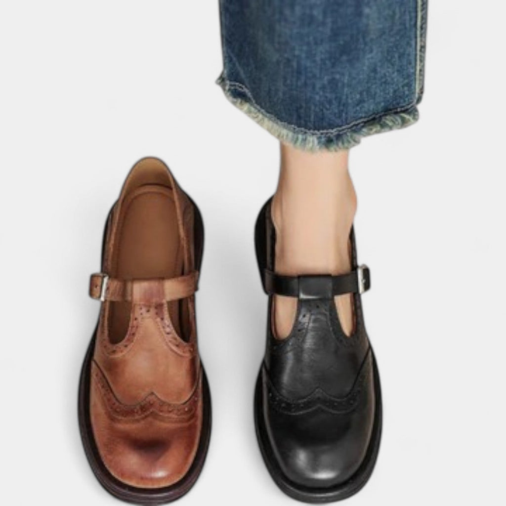 EMELIA LEATHER TALONS SHOES