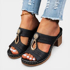 ABBEY™ - ORTHOPEDIC OPEN-TOE HEEL SANDALS