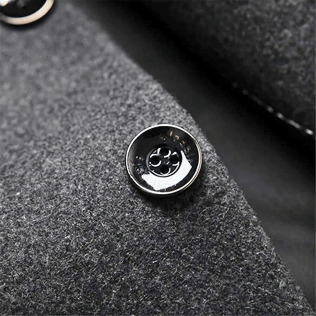 DAAN | Men's Slim Fit Jacket with Mandarin Collar and Timeless Elegance for Cold Days