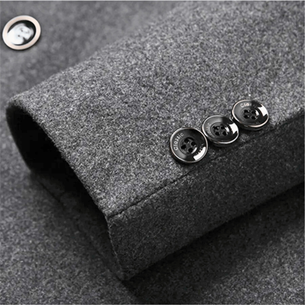 DAAN | Men's Slim Fit Jacket with Mandarin Collar and Timeless Elegance for Cold Days